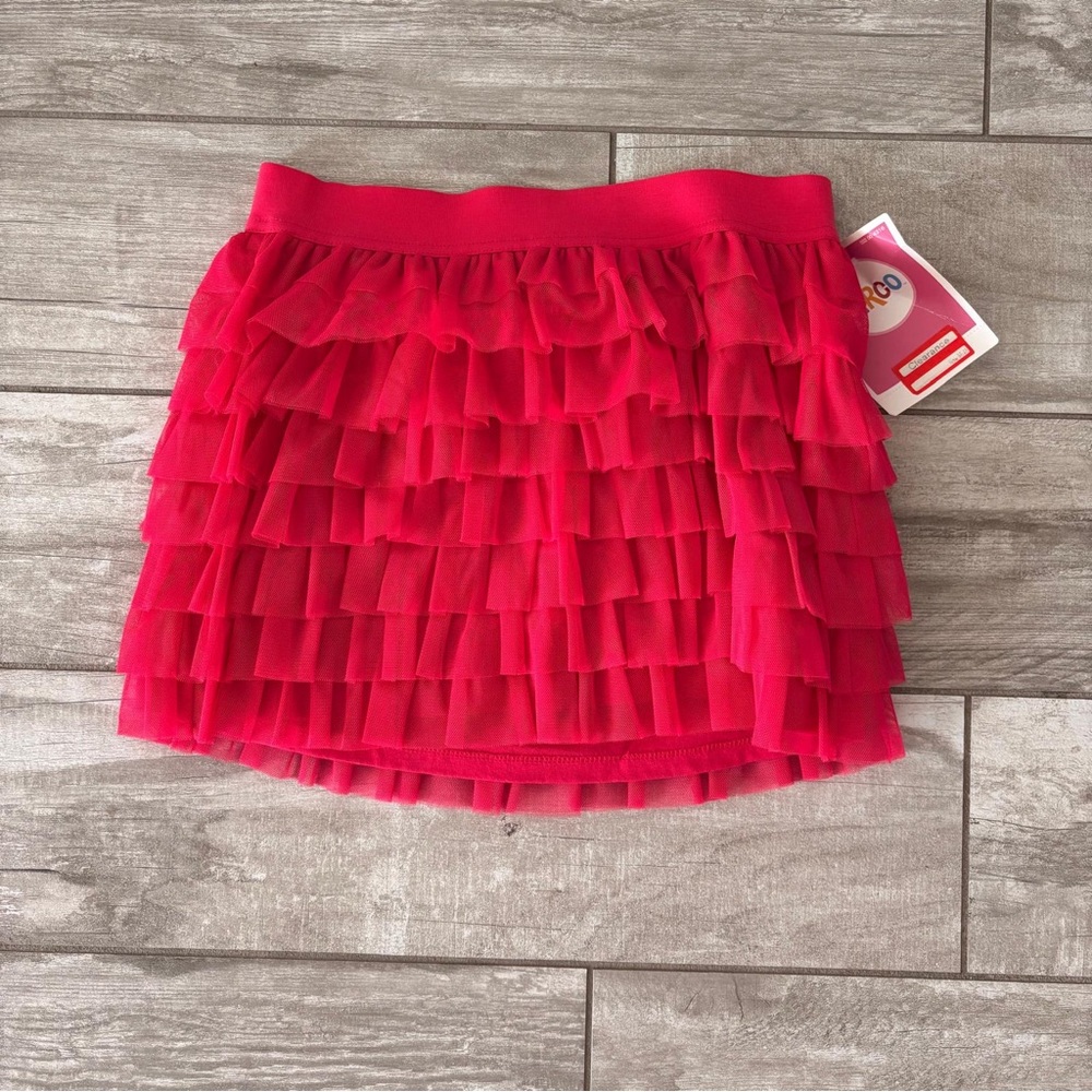 Circo Vibrant Pink Layered Mini Skirt Size 10/12